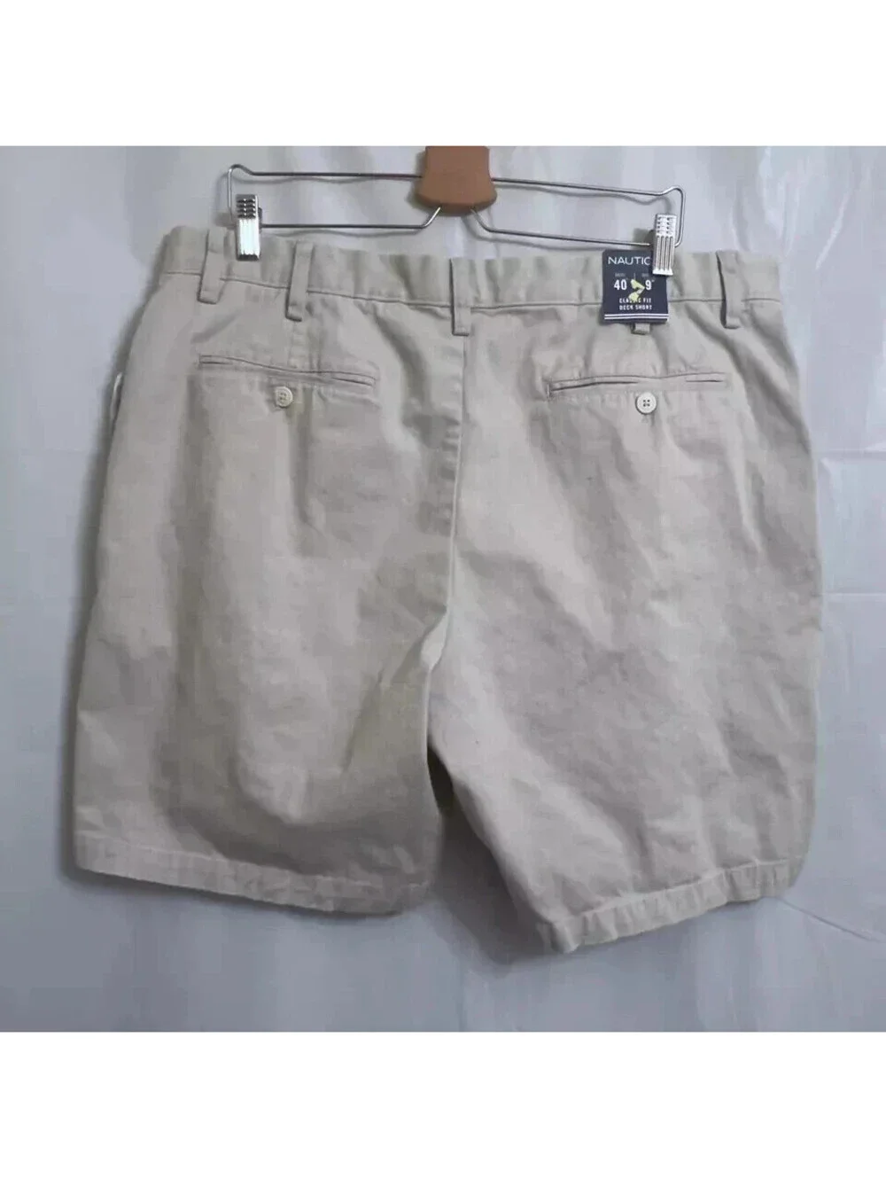 NWT Nautica Deck Chino Shorts Men's Size 40 Khaki 8 1/2